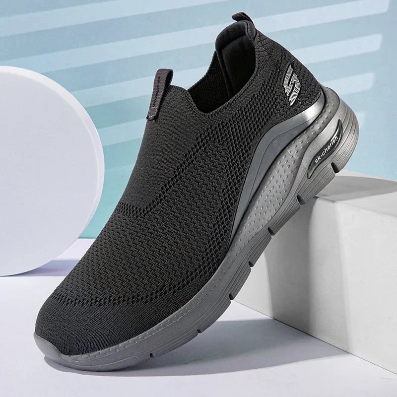 Prodyšné pánské sportovní běžecké boty mesh šněrování casual