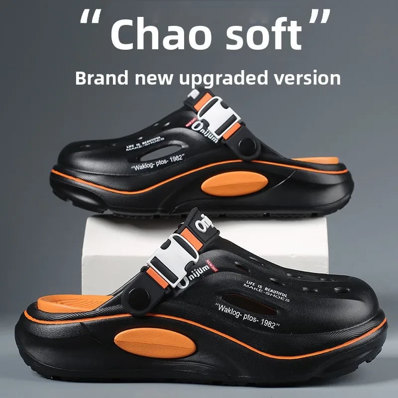 Pánské letní sandály prodyšné slip on voděodolné EVA podrážka vysoká neklouzavé