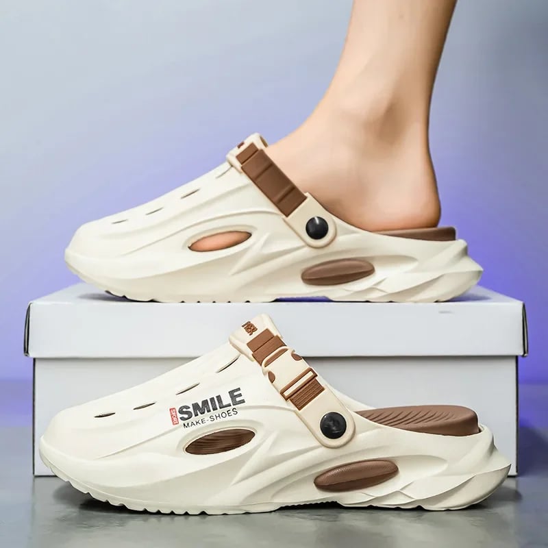 Unisex letní EVA plážové sandály pro dospělé venkovní použití snadné obouvání