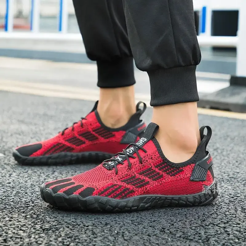 Pánské outdoorové sportovní boty pro volný čas a lezení prodyšné pletené