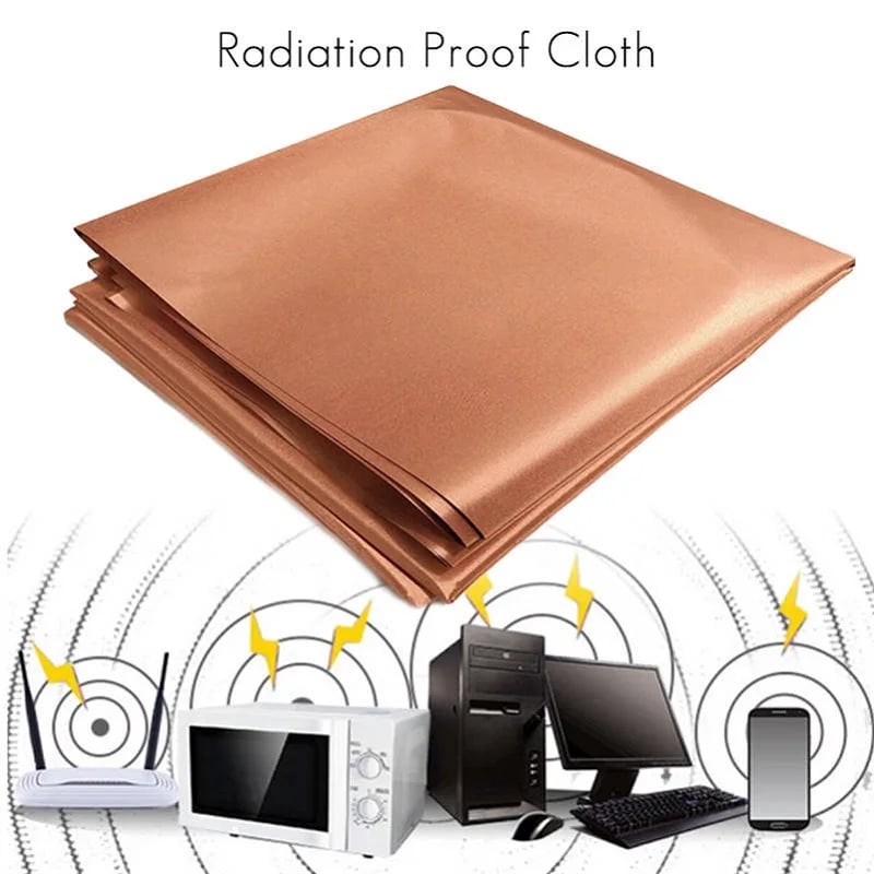 Ochrana proti elektromagnetickému záření, měděná tkanina - antiradiační RFID blokovací materiál 1-5 metrů